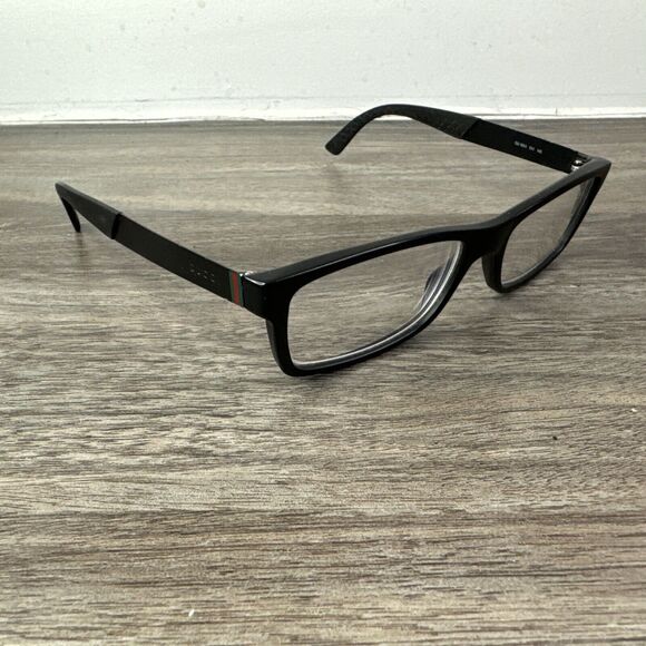 Gucci GG1054 13V Matte Black Rectangular Eyeglasses Frame Italy 55-16-145 - Picture 1 of 10